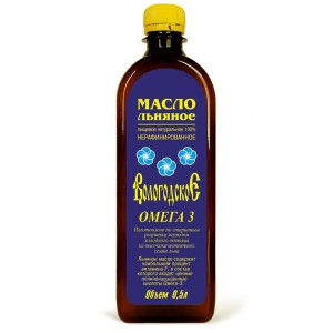 Вологодское льняное масло, 0,5 л., с ОМЕГА-3. Компас здоровья