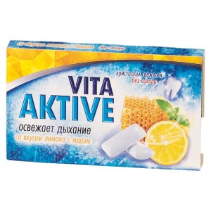 Жевательная резинка Vita active  лимон (12шт/уп)
