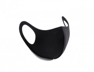 Неопреновая многоразовая маска Fashion Mask (черная)